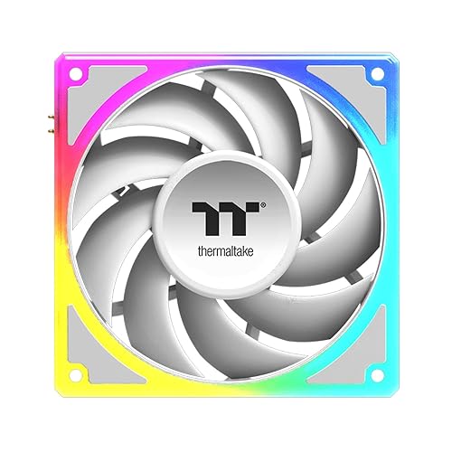 Thermaltake Toughfan EX 120 ARGB Sync; 120mm; 500~2000 RPM; MagForce 2.0; 2.86mm-H2O Static Pressure; Airflow 59.34 CFM; Hydraulic Bearing; 5V 3-Pin Motherboard Sync; 3-Pack; White; CL-F211-PL12SW-A
