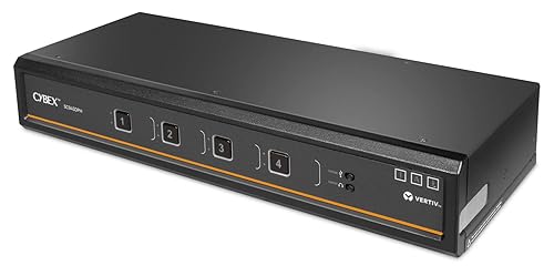 Vertiv Cybex SC945 Secure KVM | Dual Head | 4 Port Universal and DPP | NIAP Version 4.0 Certified (SC945DPH-400)