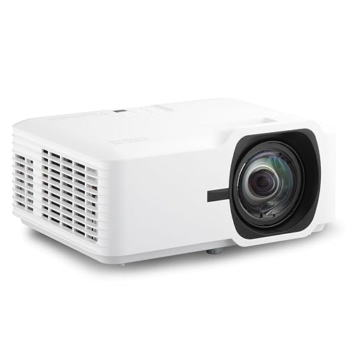 ViewSonic LS711HD 4200 Lumens 1080p Laster Projector with 0.49 Short Throw Ratio, HV Keystone, 4 Corner Adjustment, 360 Degrees Projection for Home and Office