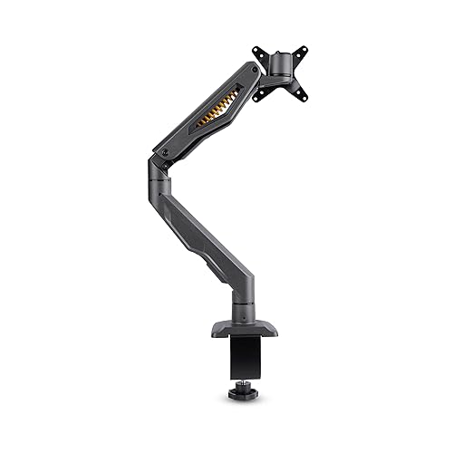 StarTech.com Desk Mount Monitor Arm, Up to 32 Display and Max 22lb/10kg, C-Clamp, Fully Articulating, Mechanical Spring, TAA