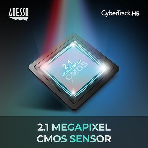 Adesso CyberTrack H5-TAA 1080P HD Auto Focus Webcam with Built-in Dual Microphone, Tripod Mount and Privacy Shutter Cover TAA Compliant