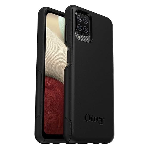 OtterBox Samsung Galaxy A12 Commuter Series Lite Case - Black, Slim & Tough, Pocket-Friendly, with Open Access to Ports and Speakers (no Port Covers),
