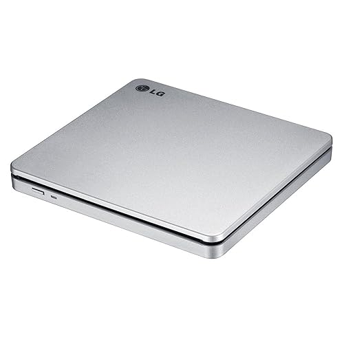 LG Electronics GP70NS50 USB 3.0 Compatible, Super-Multi Slot Loading Portable DVD+/-RW External Drive for PC Windows, Linux, Mac OS, Surface Pro 3&4, with M-DISC Support, Silver