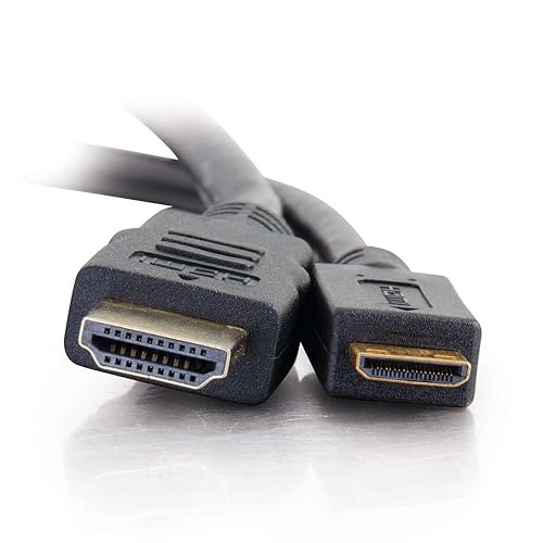 C2G 50620 4K UHD High Speed HDMI to Mini HDMI Cable (60Hz) with Ethernet for 4K Devices, Black (10 Feet, 3.04 Meters)