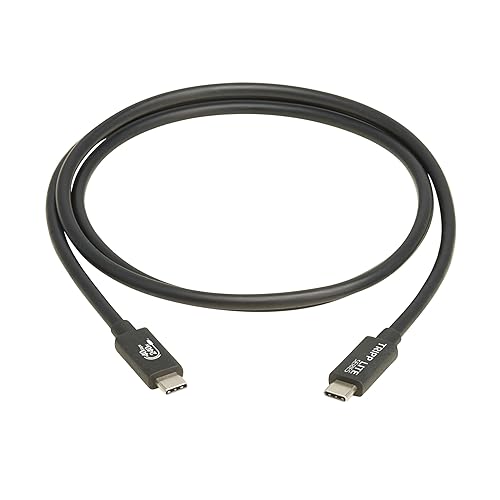 Eaton Tripp Lite 40Gbps Certified USB4 Cable 4 ft / 1.2m, 8K@60Hz Video, 240W PD 3.1 Charging, Backwards Compatible, Black, Works with All USB-C/Thunderbolt 3 Devices, 3-Year Warranty (U521-1P2M-BK) 40Gbps 4 Feet / 1.2 Meters