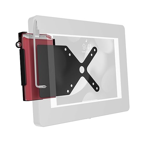 Add-On Power Bank Holder – CTA Add-On VESA-Compatible Power Bank Holder That Attaches to CTA Tablet Enclosures or Other Compatible CTA Mounting Plates - Black - (ADD-PBVESAB)