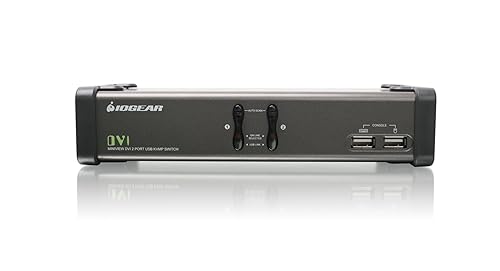 IOGEAR 2-Port DVI KVMP Switch w/Full Set of Cables, (GCS1102 TAA Compliant)