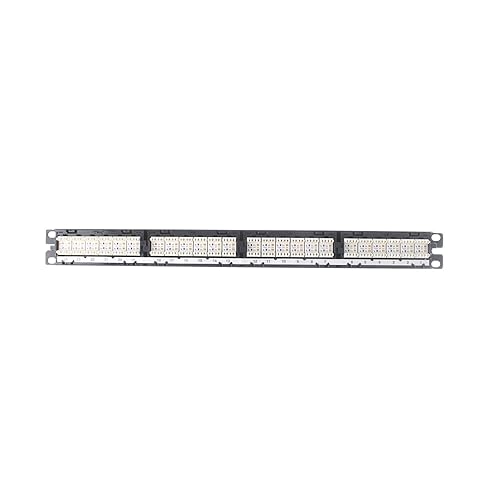Panduit DP24688TGY Category-6 24-Port Flat Punchdown Patch Panel 1 RU Black