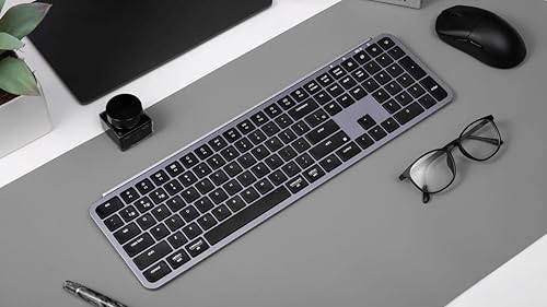 Keychron B6 Pro Ultra Thin Wireless Keypad, Full-Size QMK with Numeric Keypad, 2.4GHz/Bluetooth 5.2/USB Connection, Long Battery Life, Compatible with Mac Windows Linux - White