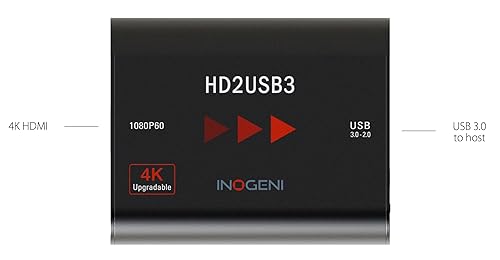 INOGENI HD2USB3 4K Upgradable 1080p/60 HDMI to USB 3.0 Converter