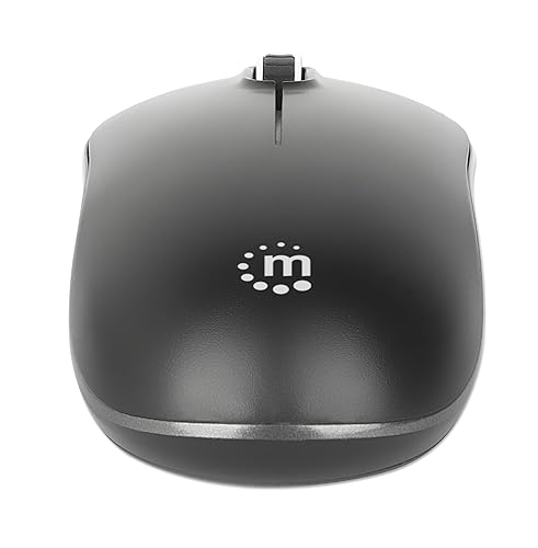 Manhattan Wireless Optical Mouse 3 Buttons 2.4G Black