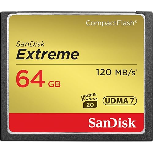 SanDisk Extreme Tarjeta de Memoria CompactFlash – 64 GB (sdcfxs-064g-a46)
