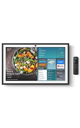 Amazon Echo Show 21 (newest model), Full HD 21 kitchen hub for home organization, with built-in Fire TV and Alexa+ Early Access 21-inch