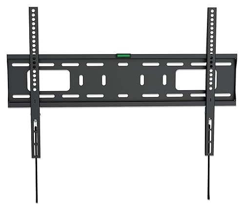 Holds One 37 to 70 Tv Up to 50 Kg (110 Lbs.), Fixed, Ultra Slim Design, Black