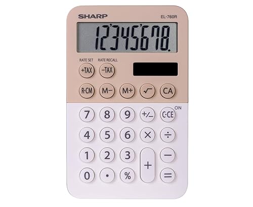 SHARP EL760RLA Twin Power XL 8-Digit Display
