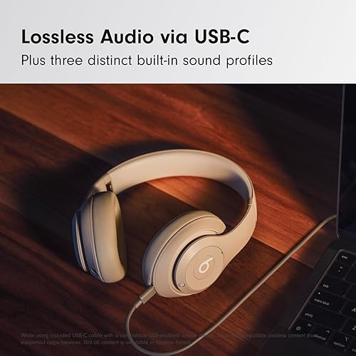 Beats Studio Pro - Wireless Bluetooth Noise Cancelling Headphones - Personalized Spatial Audio, USB-C Lossless Audio, Apple & Android Compatibility, Up to 40 Hours Battery Life - Sandstone Sandstone Studio Pro
