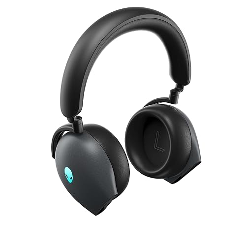 Alienware AW920H Tri-Mode Wireless Gaming Headset - Dolby Atmos Virtual Surround Sound, Active Noise Cancelling, AI-driven Noise-Cancelling microphone, USB-C Wireless Dongle - Dark Side of the Moon