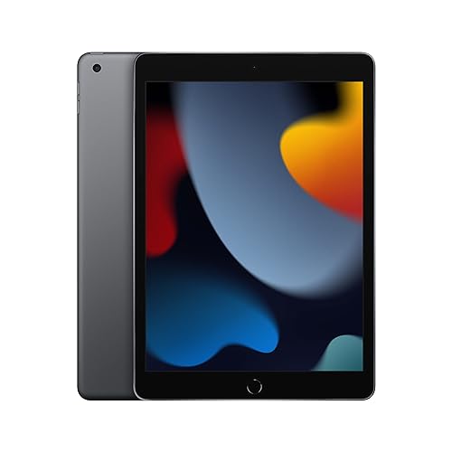 Apple iPad (9th Generation): with A13 Bionic chip, 10.2-inch Retina Display, 256GB, Wi-Fi, 12MP front/8MP Back Camera, Touch ID, All-Day Battery Life – Space Grey Wi-Fi 256GB Space Grey