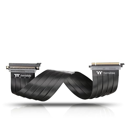 Thermaltake AC-045-CN1OTN-C1 TT Premium PCI-E x16 3.0 Extender Riser Cable 300mm Graphic Cards Black