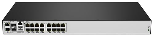 Vertiv Avocent ACS8000 Serial Console, 16 Port Serial Console Server, Expanded Memory Capabilities, USB Sensors, Remote Data Center and Out of Band Management, Dual AC Power (ACS8016DAC-400), Black Base Model 16-Port. Dual AC