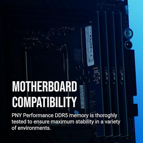 PNY Performance 16GB DDR5 4800MHz (PC5-38400) CL40 1.1V Desktop (DIMM) Memory – MD16GSD54800-TB