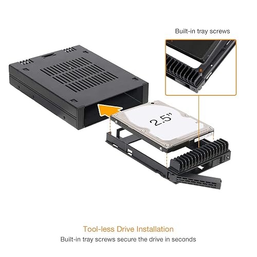 ICY DOCK 1x 2.5 SAS/SATA HDD/SSD Mobile Rack for External 3.5 Bay | ExpressCage MB741SP-B