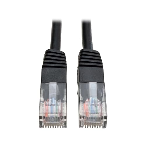 Tripp Lite CAT5e 350 MHz Molded Patch Cable, 10 Ft, Black (N002010BK)