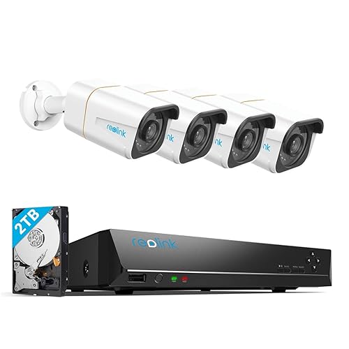 Reolink Security System Smart Surveillance 24 hours a day, 7 days a week in 10MP Ultra HD NVS8-10MB4-A