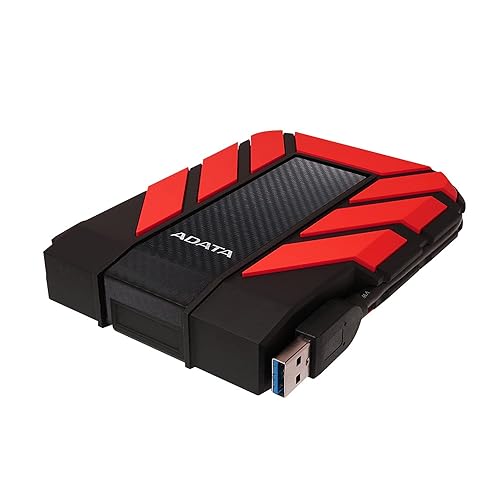 ADATA HD710 Pro 2TB External Hard Drive, Red (AHD710P-2TU31-CRD)