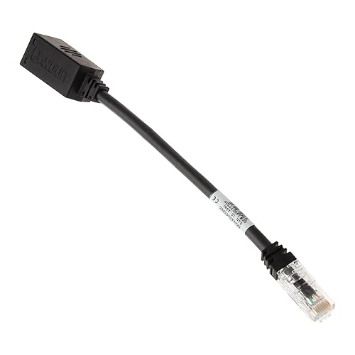 Panduit Break-Away - Patch adapter - RJ-45 (M) to RJ-45 (M) - 8 in - UTP - CAT 6a - molded - black