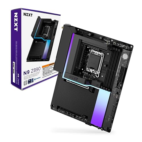 NZXT N9 Z890 - Intel Z890 LGA 1851 ATX Gaming Motherboard for Core Ultra (Series 2) - 20+1+1, DDR5, 5X M.2, PCIe 5.0, Wi-Fi 7, 5GbE, Thunderbolt 4 - RGB, Full-Metal Cover - Black Black Intel N9 Z890