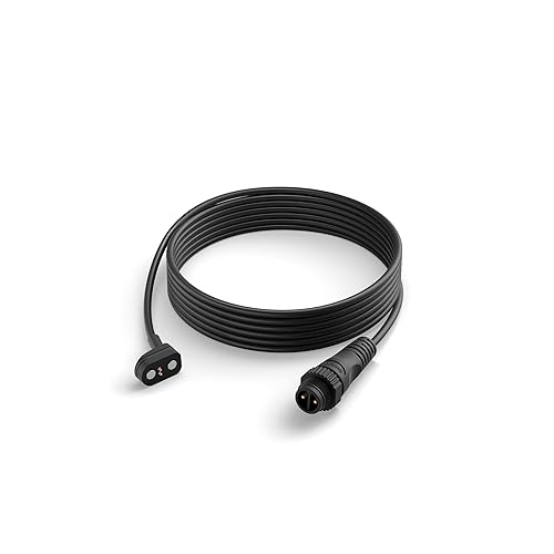 Philips Hue Secure Camera Low-Volt Extension Cable - 9.8 ft (3 Meters) - Black - 1 Pack