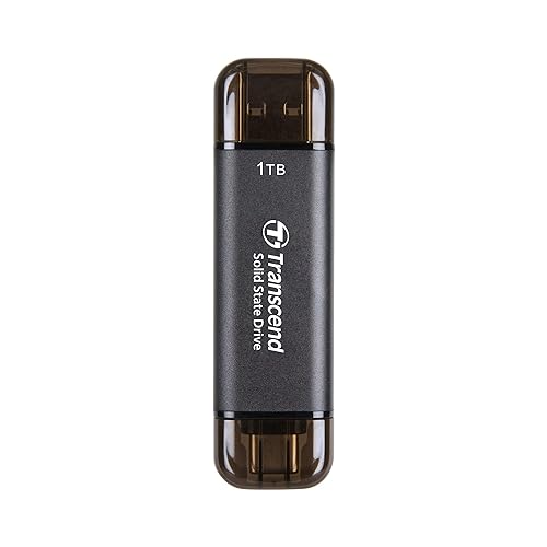 Transcend 1TB Portable SSD, ESD310C, USB 10Gbps with Type-C and Type-A TS1TESD310C