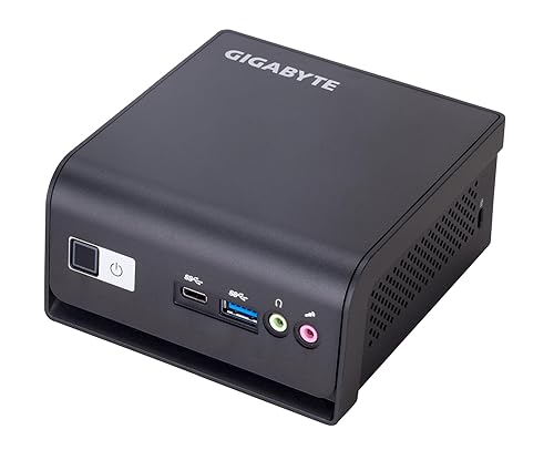 GIGABYTE BRIX GB-BMCE-4500C Black Ultra PC Kit (Barebone Mini PC) with Intel® Celeron® Processor N4500 - Memory and Storage Sold Separately