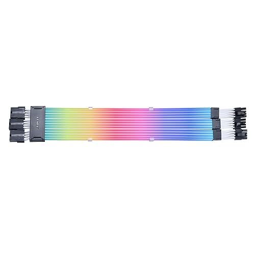 Lian Li Strimer Addressable RGB Power Cable with 2.4GHz Signal, Light Guides, Wireless Driver Not Included; Driver Required (PW12-1W)
