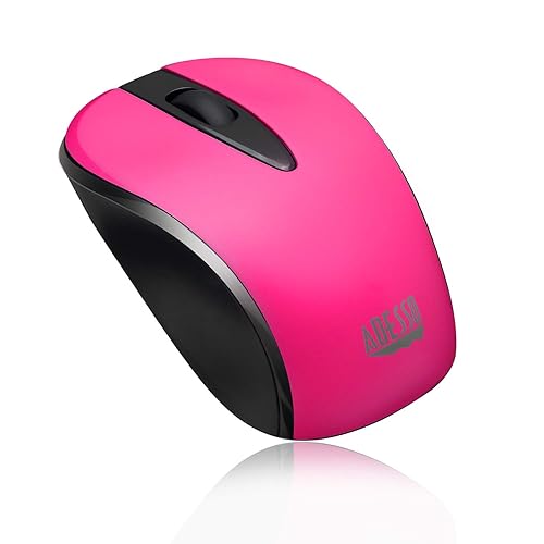 Adesso Ergonomic iMouse S70 - Wireless Optical Neon Mouse iMouseS70P