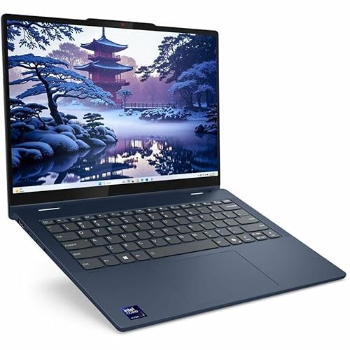 Lenovo IdeaPad 5 14IAL10 83KR001HUS 14 Touchscreen Convertible 2 in 1 Notebook - WUXGA - Intel Core Ultra 5 225U - 8 GB - 256 GB SSD - English (US) Keyboard - Cosmic Blue - Intel Chip - 1920 x 1200