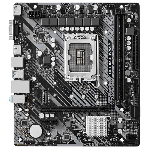 ASRock Intel H610 LGA 1700 Micro ATX DDR4 Motherboard