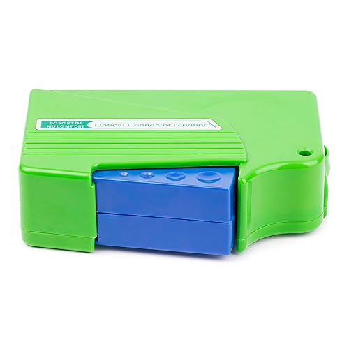 StarTech.com Fiber Optic Cleaner, Fiber Connector Cleaning Cassette, LC Fiber Cleaner, for LC/SC/ST/FC Optical Fiber Cables