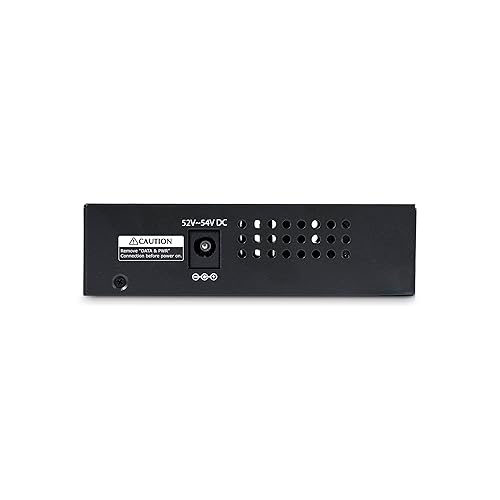 StarTech.com 4-Port Gigabit Midspan, PoE+ Injector, 802.3at and 802.3af, Wall-Mountable Power Over Ethernet Midspan, TAA