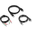 TRENDnet 6 ft. Display Port, USB, and Audio KVM Cable Kit, Compatible w/TK-240DP KVM Switch, DisplayPort 1.2, USB Mouse/Keyboard, 3.5mm Audio Connections, TK-CP06