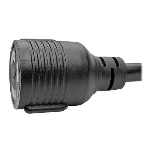 Tripp Lite P046-006-LL-30A Heavy Duty Power Extension Cord 30A 10 AWG L5-30P to L5-30R Locking Connectors 6', Black 6 ft.
