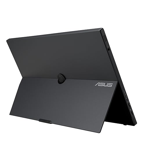 ASUS ZenScreen Touch 16” USB-C Portable Monitor (MB16AMTR) - Full HD, IPS, Built-in Battery, Kickstand, Tripod Socket, Eye Care, Compatible with Laptops, Smartphones and Game Consoles, 3 yr Warranty