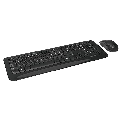 Incase Desktop 850 Keyboard & Mouse Combo – Designed by Microsoft –Wireless Connection, Precision Tracking, Wireless AES 128-Bit Encryption, Windows Shortcut Keys, Ambidextrous Design – Black