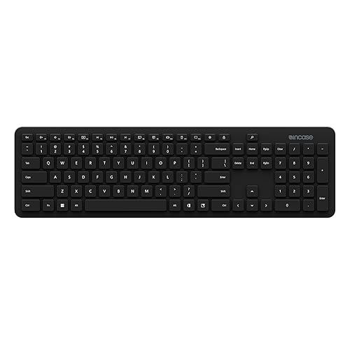 Incase Bluetooth Keyboard – Designed by Microsoft – Sleek Design, Optimized Key Spacing, Office 365 Shortcuts, Swift Pair, 33 ft Range, 3-Year Battery Life -Compatible with Mac/Windows – Black