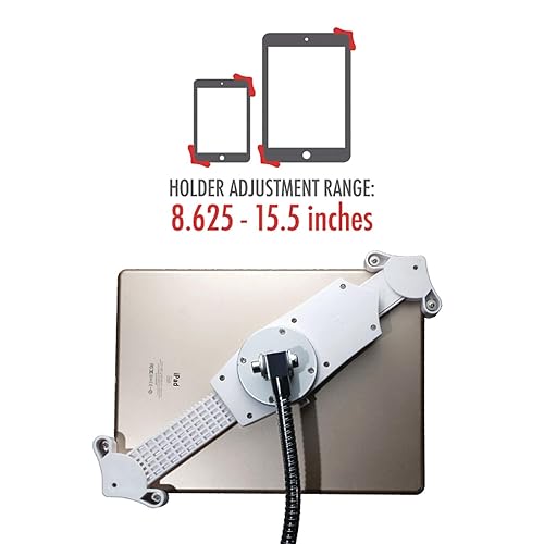 CTA Digital Heavy-Duty Gooseneck Floor Stand for iPad/Tablet (CTAPADHFS)(PAD-HFS) Non-security Holder Universal Tan