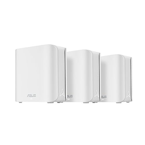 ASUS ZenWiFi BD4 Dual-Band WiFi 7 Mesh, 3600 Mbps, 6500 sq.ft. (3pk), Dual 2.5G Ports, Security and Parental Controls Included, Smart Home Master SSIDs BD5W-3-PK