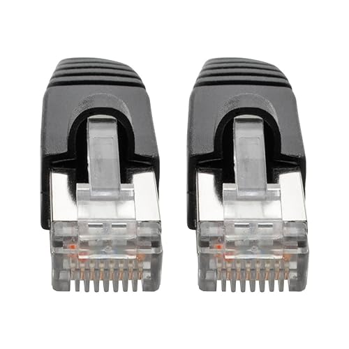 Tripp Lite Cat6a Snagless Shielded STP Patch Cable 10G-Certified, PoE, Black M/M 10ft 10' (N262-010-BK) Black 10 Feet STP