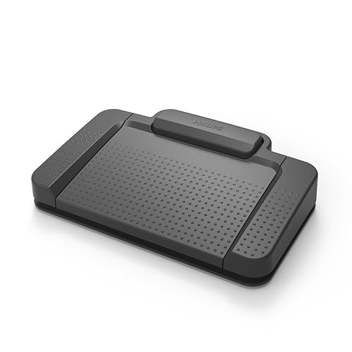 Philips ACC2310 3-Pedal Foot Control for Digital Systems for Professional Dictation with Toe Touch Control