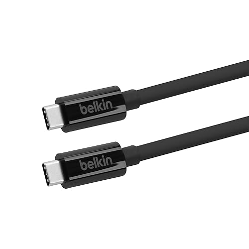 Belkin Thunderbolt Cable3.Ft24 Pin USB Type C to 24 Pin USB Type C, Black (B2B147-1M-BLK)